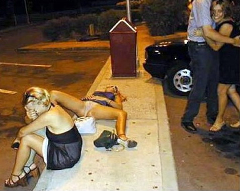 drunk chick drive-thru.